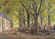 Max Liebermann Country Tavern at Brannenburg oil painting reproduction